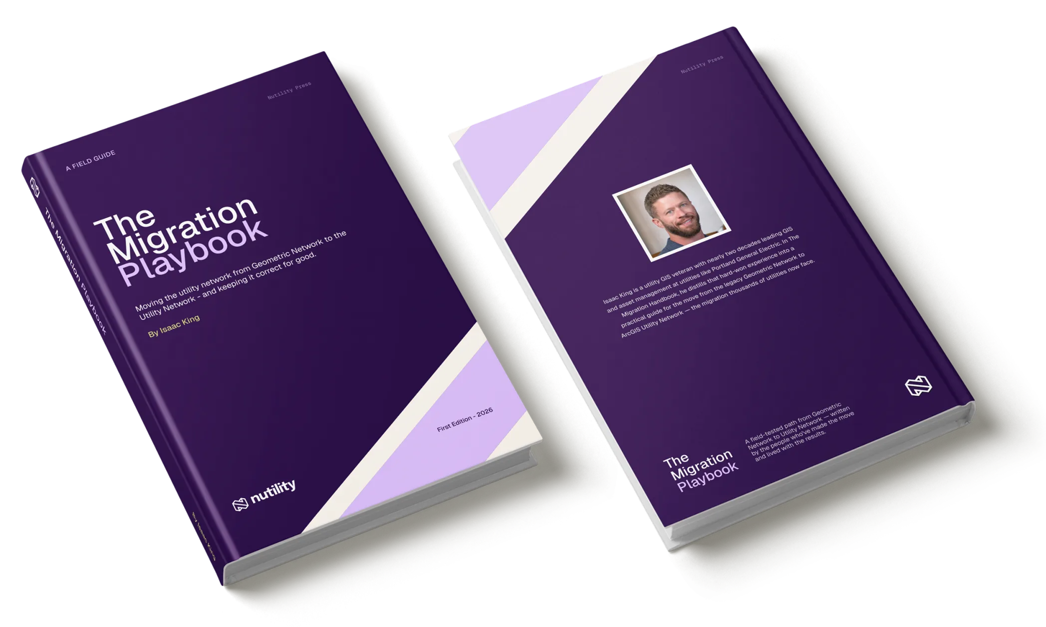 The Migration Handbook by Isaac King — front and back cover mockup